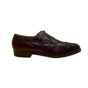 Alden Men’s Burgundy Genuine Leather Wingtip Oxfords 929 Shoes Size 10.5